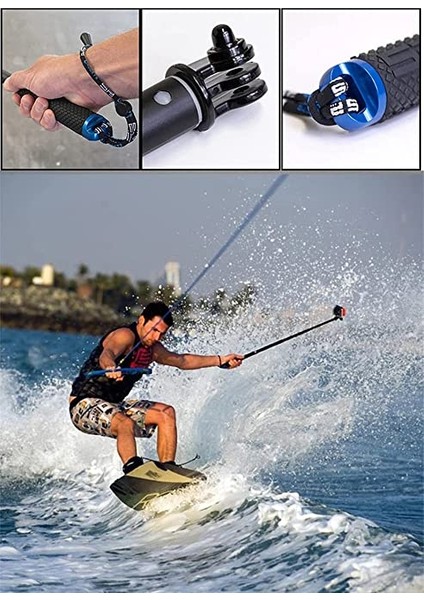 9-8-7-6-5-4-3 ve 3+ Için Tripod-Monopod Selfie Çubuğu Ayarlanabilir Kademeli