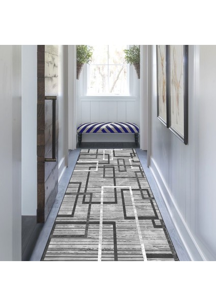 Çizgisel Desen Özel Süngerli Yüzey Kaymaz Taban Yolluk / Halı fırsatları