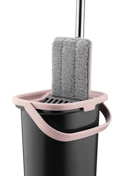 Sillgech Compact Mop Temizlik Paspas Seti Siyah-Pembe EH-213