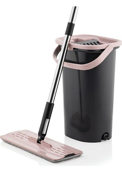 Sillgech Compact Mop Temizlik Paspas Seti Siyah-Pembe EH-213