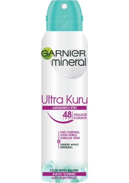 Deodorant Mineral Ultra Kuru Sprey 150ML