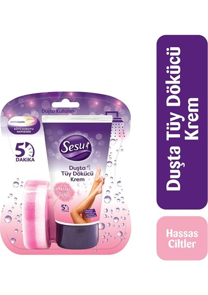 Duşta Tüy Dökücü Krem Hassas Ciltler 150 ml