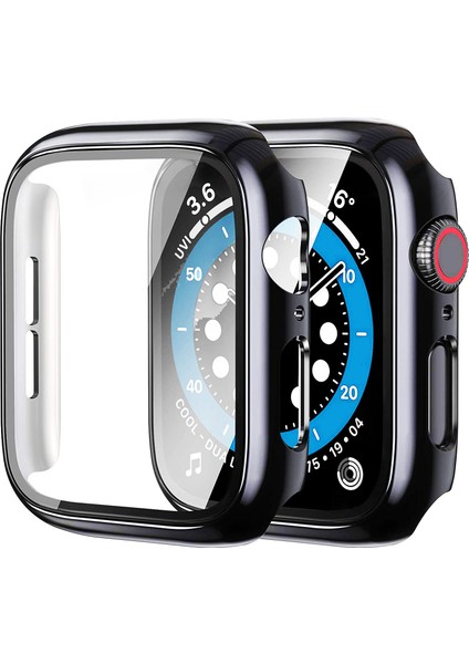 Apple Watch Seri 7 8 9 41mm ile Uyumlu Ekran Kasa Koruyucu Kapak Kılıf 360 Tam Koruma