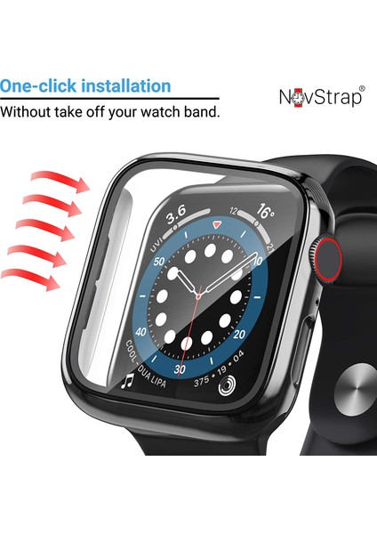 Apple Watch Seri 7 8 9 41mm ile Uyumlu Ekran Kasa Koruyucu Kapak Kılıf 360 Tam Koruma fırsatları