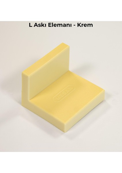 L Askı Elemanı Krem (0012)