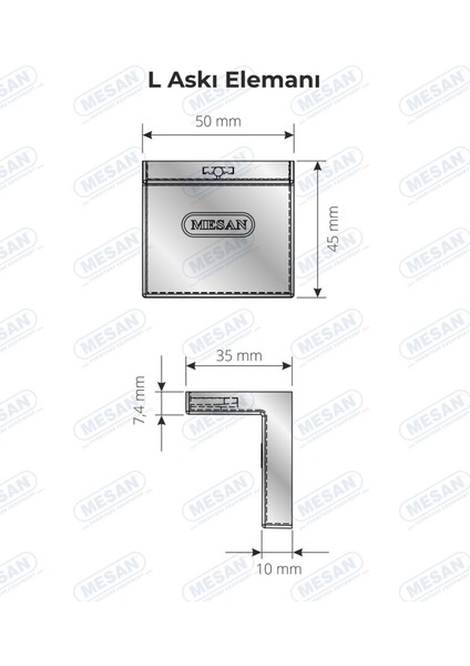 L Askı Elemanı Krem (0012) fırsatları