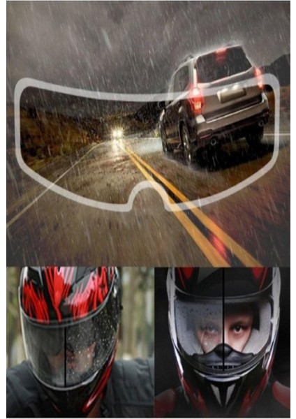 Motosiklet Kaskı Için Yağmur Kaydırıcı Buğu Önleyici