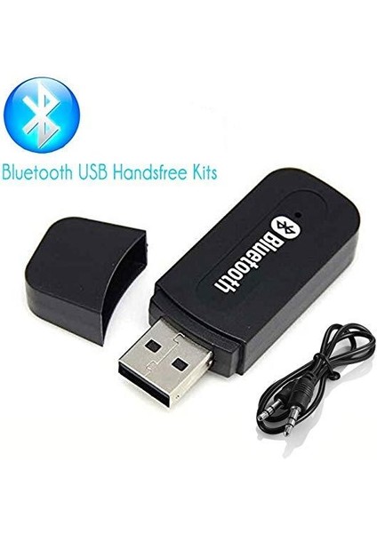 Bluetooth USB Aux Kit Bluetooth Alıcı Müzik Dinleme Android Ios