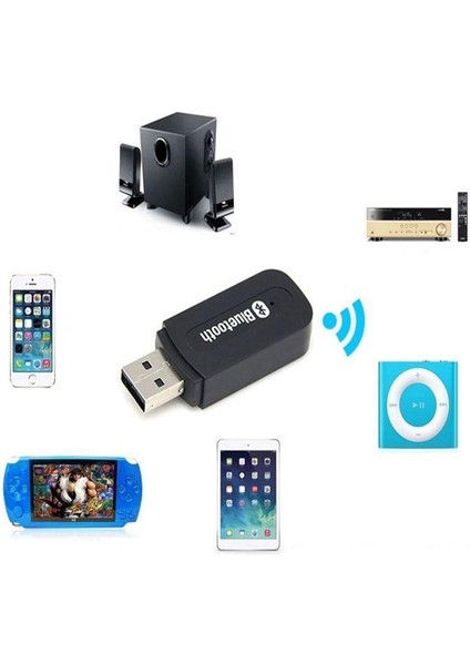 Bluetooth USB Aux Kit Bluetooth Alıcı Müzik Dinleme Android Ios