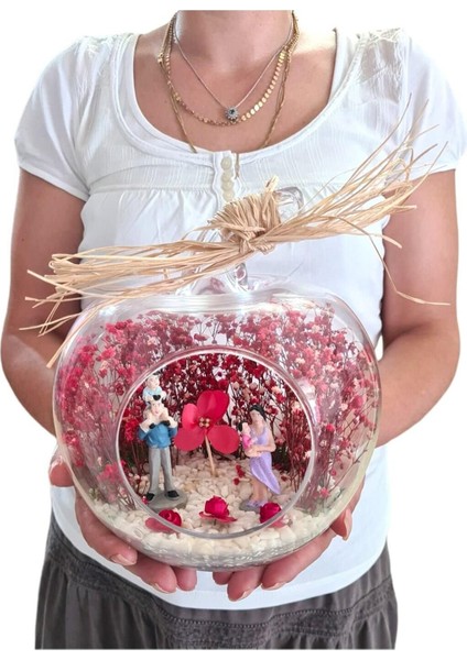 Teraryum Canım Ailem Anneye, Babaya Hediye ( Cam Fanus ) fırsatları