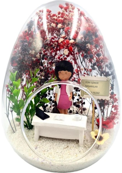 Teraryum Yeni Işinde Başarılar, Tebrikler (Esmer Bayan ) Arkadaşa , Sevgiliye Hediye Elite Design ( Kişiselleşebilir )