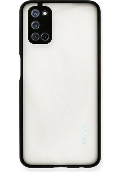 Huawei Oppo A52 Kılıf Hux Arkası Buğulu Sert Mika Silikon