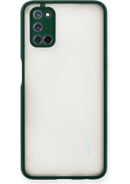 Huawei Oppo A52 Kılıf Hux Arkası Buğulu Sert Mika Silikon
