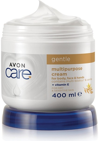 Care Gentle Multi-Biotics & Vanilya Içeren E Vitaminli Kuru Ciltler Için Çok Amaçlı Krem 400 Ml.