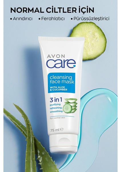 Care Cleansing Salatalık Ve Aloe Içeren Ferahlatıcı Jel Yüz Maskesi 75 Ml.