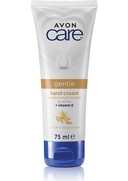 Care Gentle Multi-Biotics & Vanilya Içeren E Vitaminli Kuru Ciltler Için El Kremi 75 Ml.