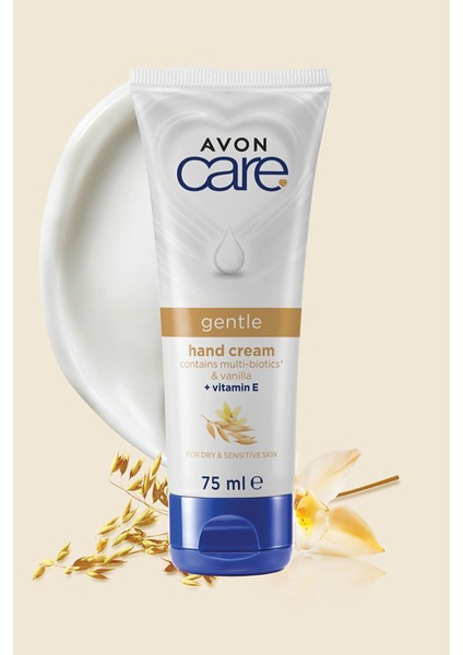 Care Gentle Multi-Biotics & Vanilya Içeren E Vitaminli Kuru Ciltler Için El Kremi 75 Ml.