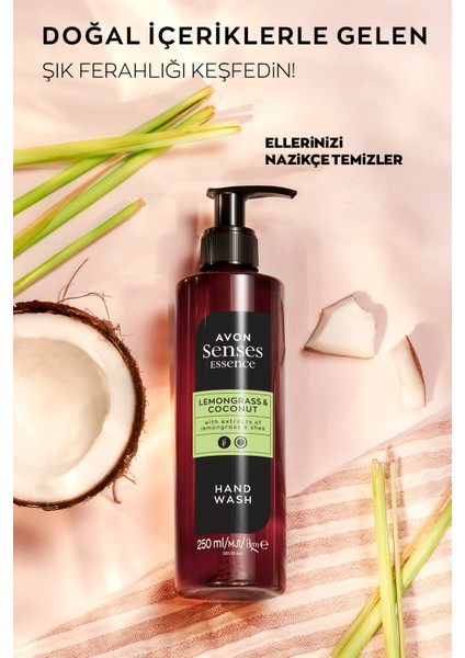 Senses Essence Lemongrass & Coconut Limon Otu Ve Hindistan Cevizi Kokulu Sıvı El Sabunu 250 Ml. fiyatları