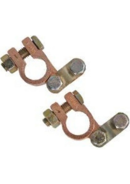 25 Takım Akü Kutup Başı Pirinç Kelepçe Artı ve Eksi + / - Set modelleri