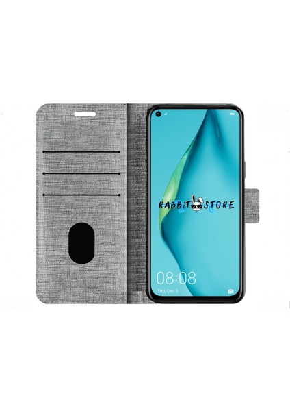 General Mobile Gm 5 Plus Kılıf Kumaş Cüzdan Kılıf Kapaklı Kılıf