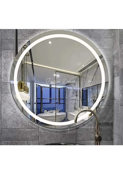 Kumlamali 60 cm Ledli Ayna Banyo Aynası Konsol Aynası Makyaj Aynası Tuvalet Aynası