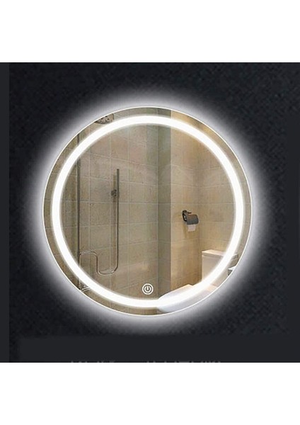 80 cm Beyaz Ledli Dokunmatik Ledli Ayna Banyo Aynası