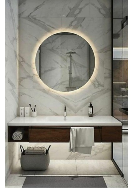 80 cm Led'li Ayna Toprak Dekor modelleri