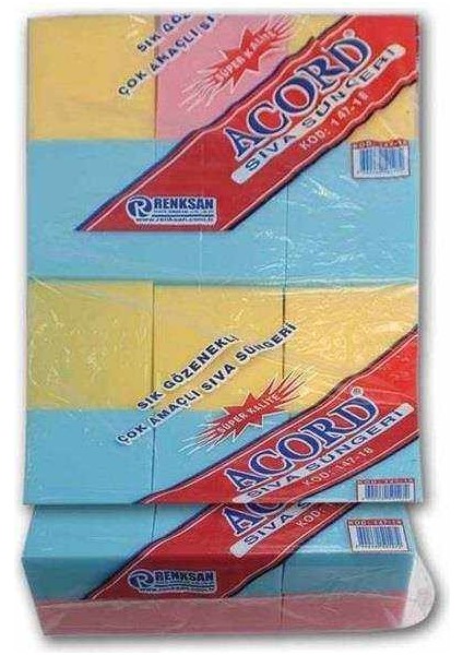 Sıva Süngeri Renkli 1 Adet