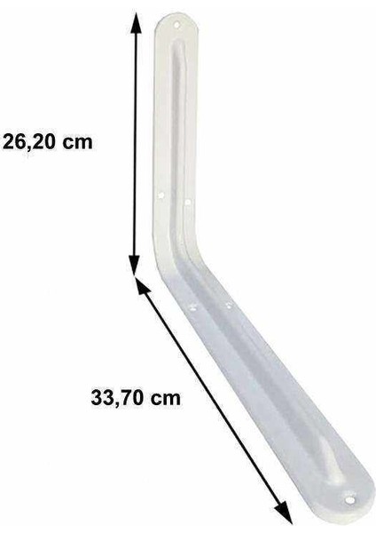 Raf Altı 12X14 mm Beyaz