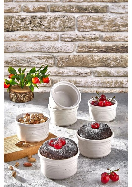 6'lı Sufle ve Kek Fırın Kabı Kalıbı