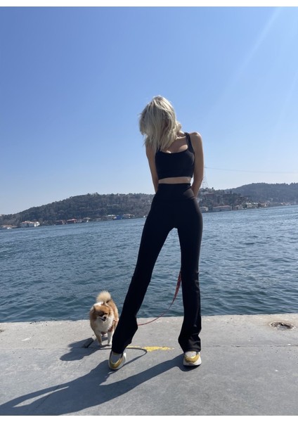 Clara Ispanyol Paça Siyah Tayt