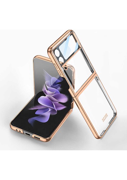 Galaxy Z Flip 4 Kılıf Zore Kıpta Lensli Kılıf