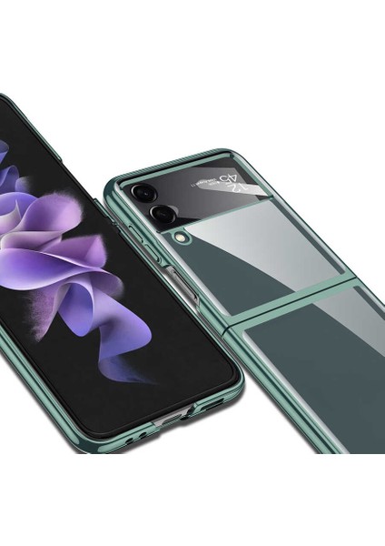 Galaxy Z Flip 4 Kılıf Zore Kıpta Lensli Kılıf