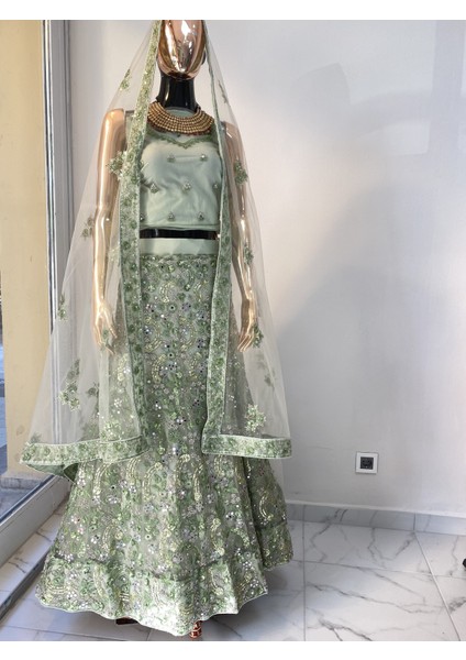 Lehenga Kına Elbisesi Kaftan