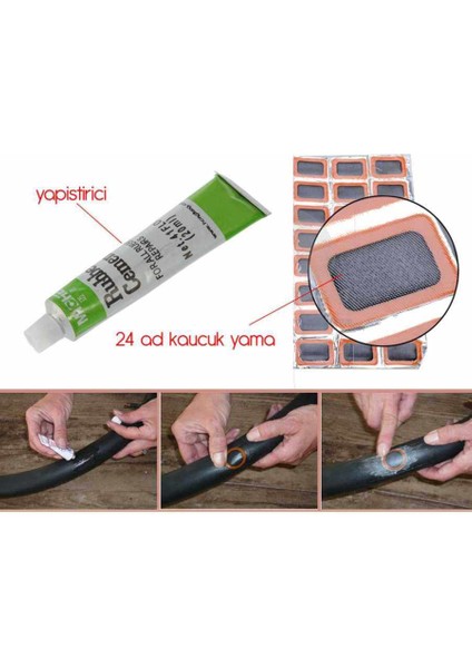 Bisiklet Aksesuarları-Lastik Yaması - Bisiklet Lastiği YAMASI-18647