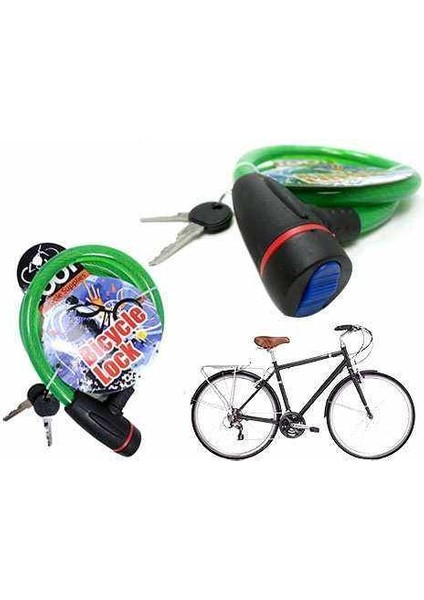 Anahtarlı Çelik Bisiklet Kilidi-