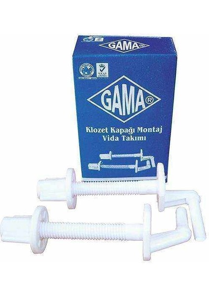 Klozet Kapağı Montaj Vidası Plastik Alttan Sıkma KOD:45001