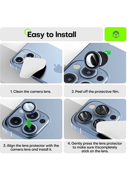 Apple Iphone 14 Pro Max Uyumlu Kamera Lens Koruyucu Tam Koruma Sıvı Dayanıklı Renkli modelleri