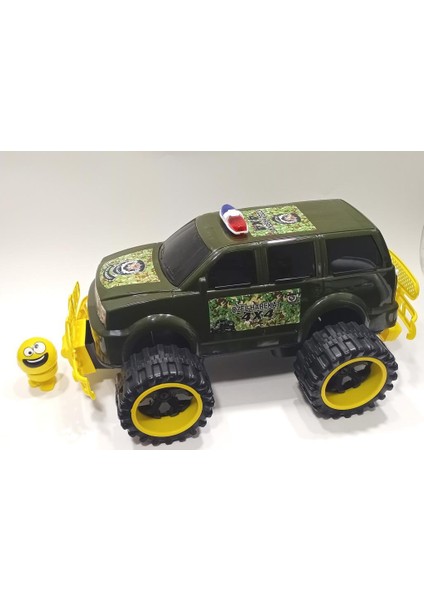 Sallanan Kafa Emoji Hediye Dev Tekerli 45CM Jumbo Özel Harekat Aracı 4x4 Jeep Süper Şık Oyuncak