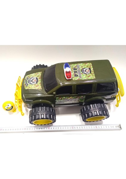 Sallanan Kafa Emoji Hediye Dev Tekerli 45CM Jumbo Özel Harekat Aracı 4x4 Jeep Süper Şık Oyuncak