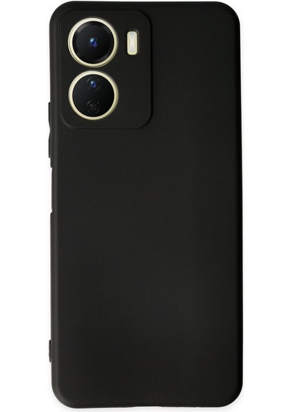Vivo Y16 Kılıf Yumuşak Esnek Silikon Kapak - Siyah