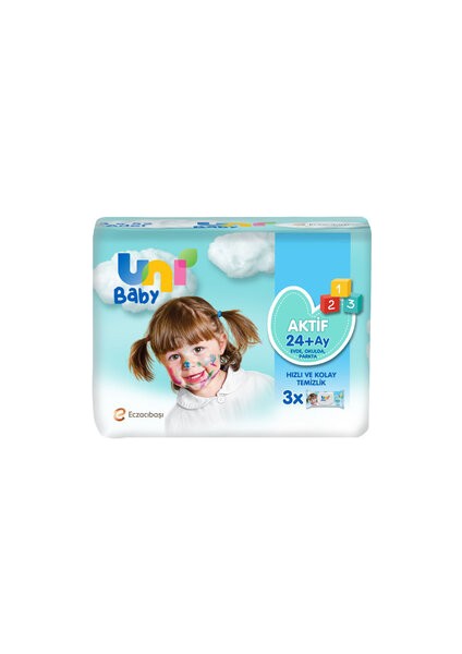 Baby Aktif Islak Mendil 3X52'LI