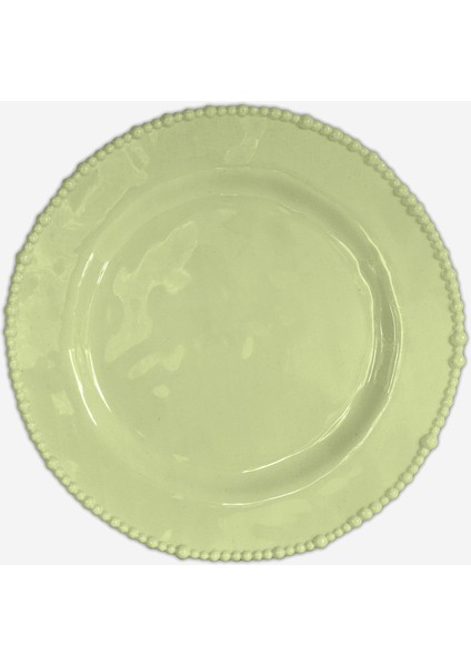 Yeşil Melamin Pasta Tabağı 23 Cm