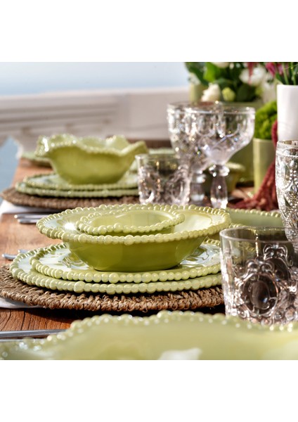 Yeşil Melamin Pasta Tabağı 23 Cm fırsatları