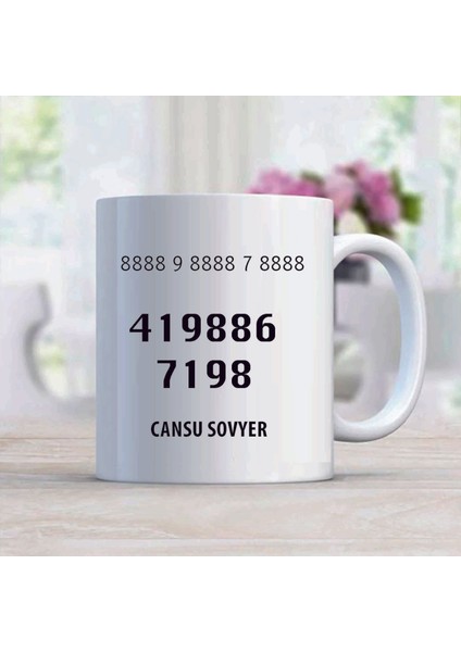 Zeka Sayı Sekans Kişiye Özel Kupa Bardak