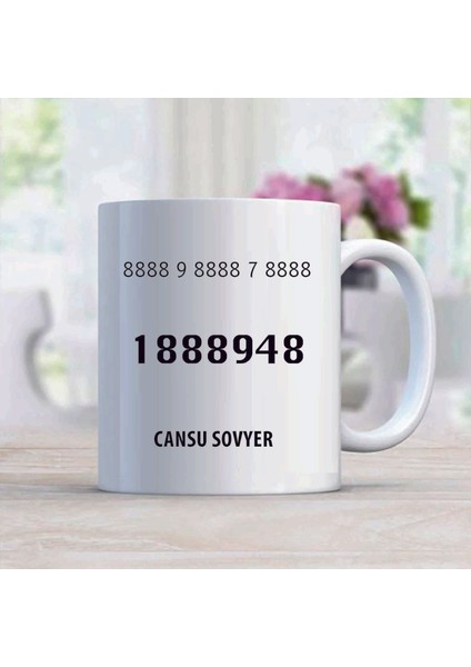 Pozitife Çevir Sayı Sekans Kişiye Özel Kupa Bardak