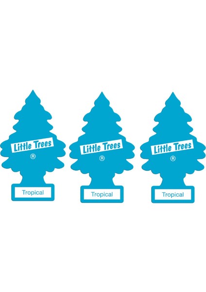 Oto Kağıt Koku Little Trees Tropikal 3'lü