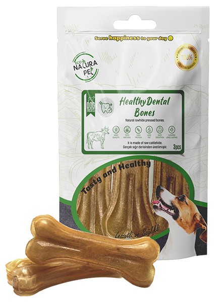 Eco Natura Pet Healty Dental Bones Natural Pres Kemik 13CM 30LU 1500GR