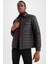 Slim Fit Polo Yaka Su İtici Çıtçıtlı Kapitone Mont W6607AZ22SP 1