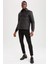 Slim Fit Polo Yaka Su İtici Çıtçıtlı Kapitone Mont W6607AZ22SP 2